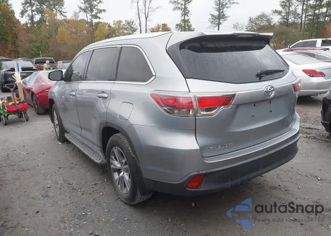 2015 Toyota Highlander Xle V6 from USA, damaged, VIN 5TDKKRFH9FS109342
